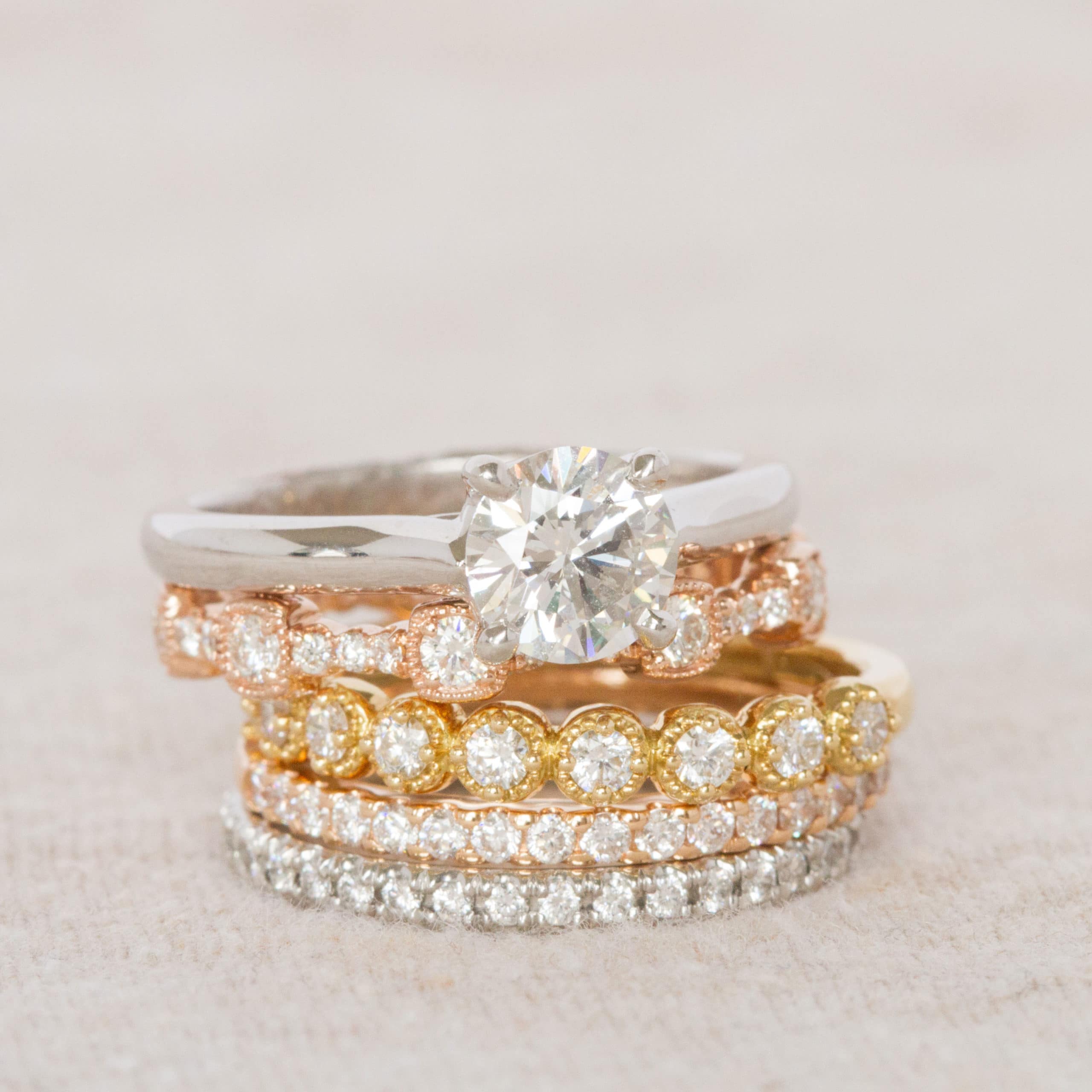 How To Match Your Diamond Engagement Ring With Your Wedding Band