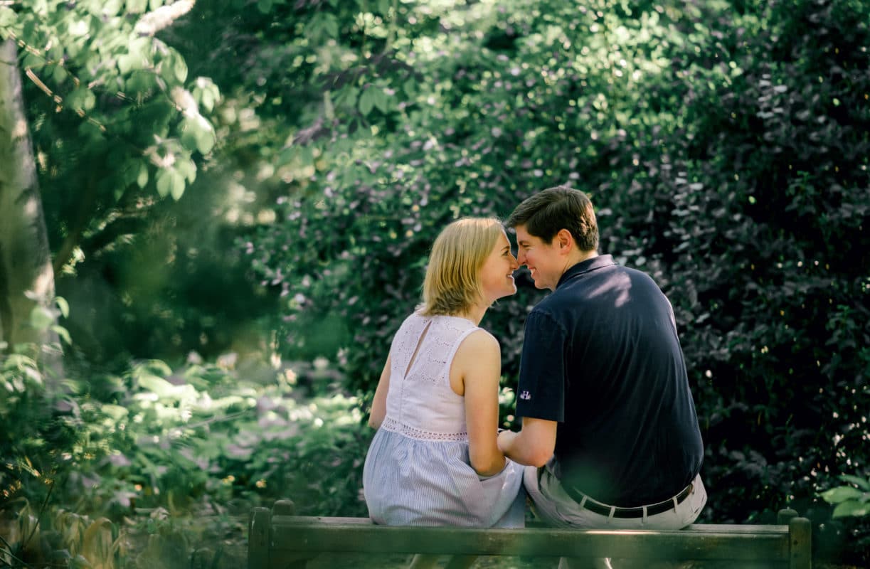 Engagement photo idea in summer in Virginia.