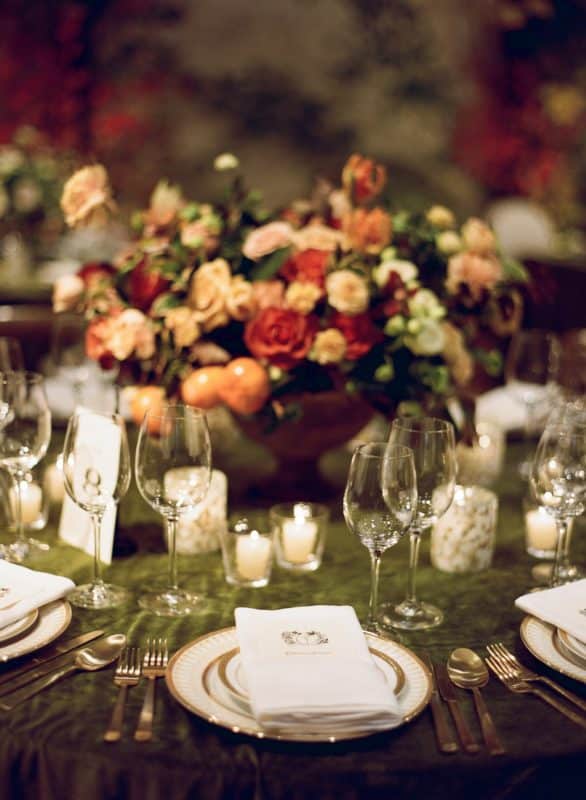 Fall Wedding Table Setting