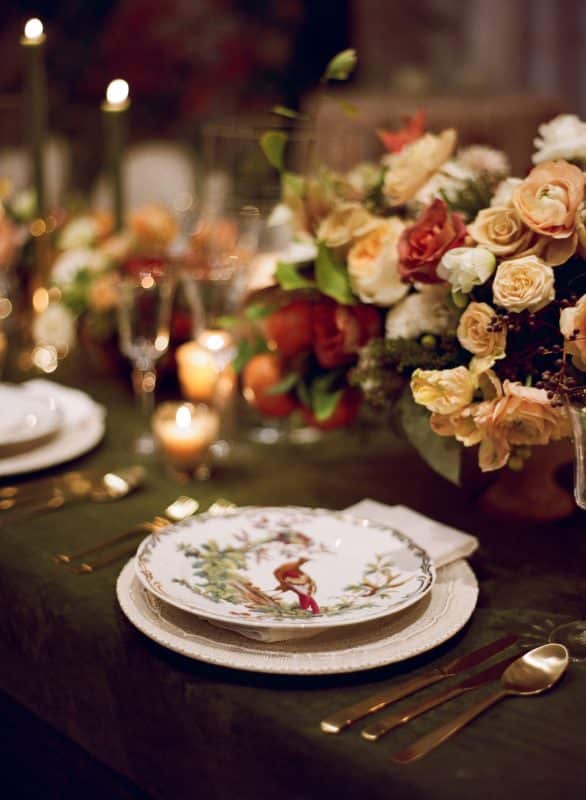 Fall Wedding Table Setting