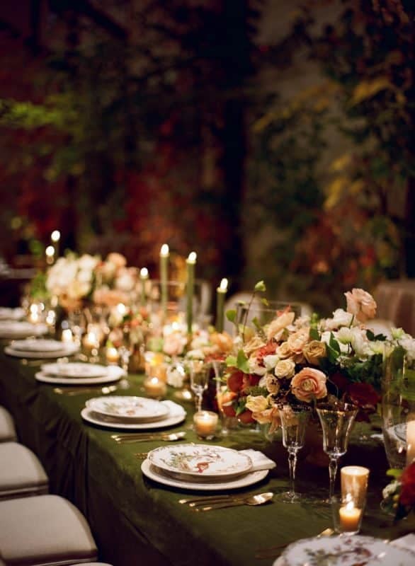 Fall Wedding Table Setting