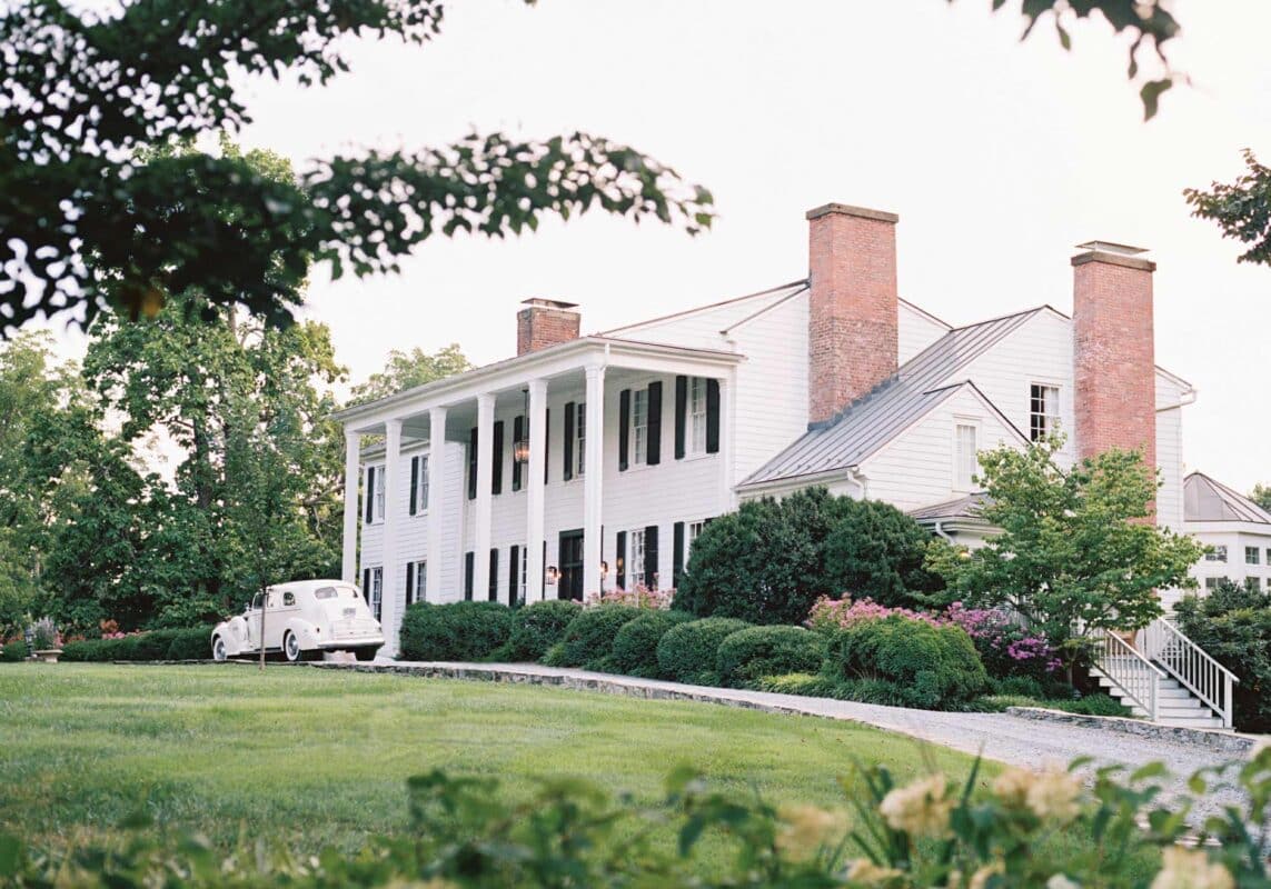 An Upscale Outdoor Wedding with a Green-and-White Floral Palette in North  Garden, Virginia