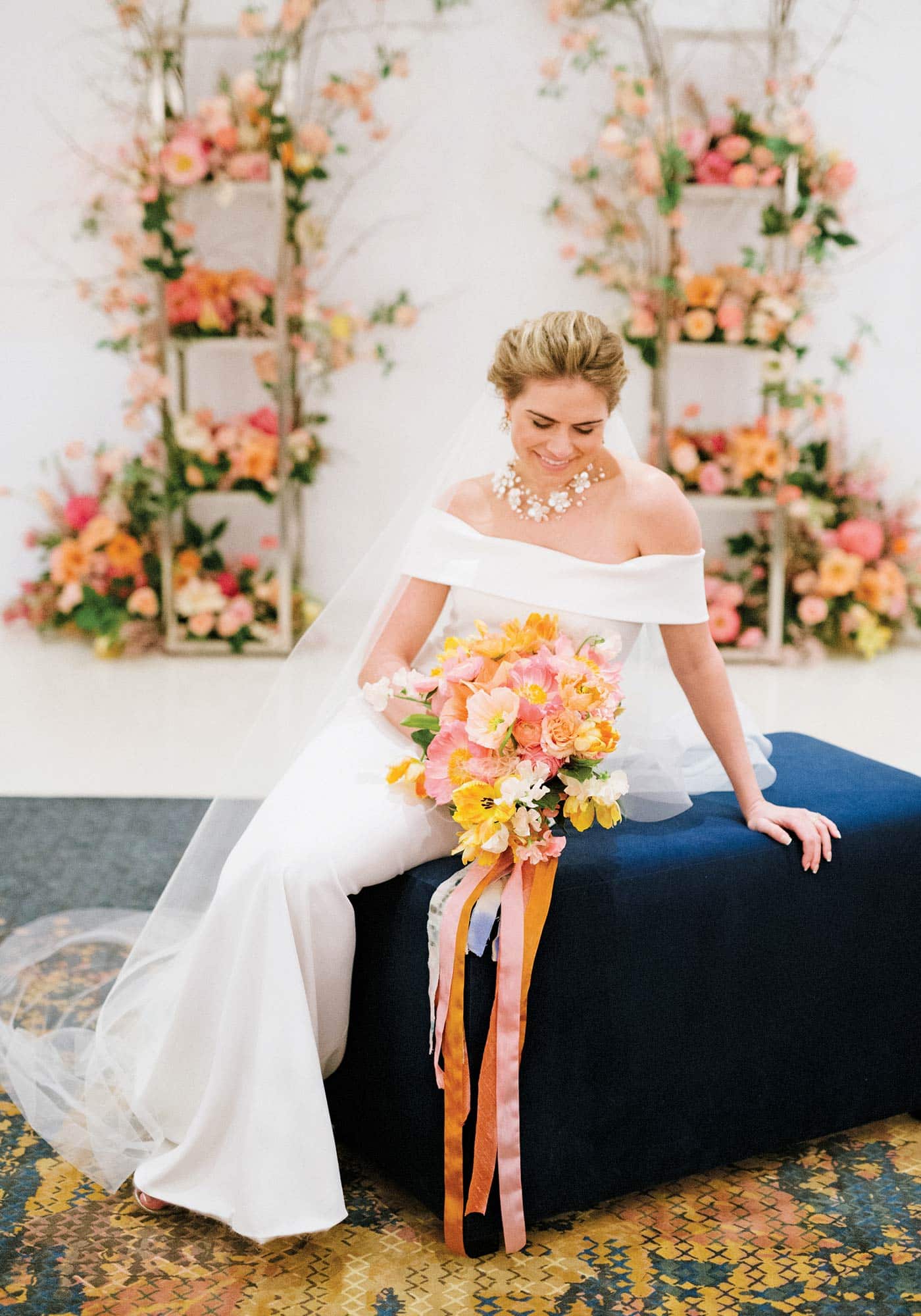 Jen Fariello Photography, Quirk Hotel Charlottesville, Southern Blooms by Pat’s Floral Designs, Just a Little Ditty, The One Bridal Salon, Top Knot Studio, Rouge 9