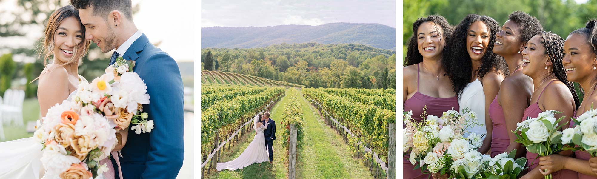 real weddings in Virginia wine country, winery venues for weddings, bridesmaid fashion, wedding decor ideas