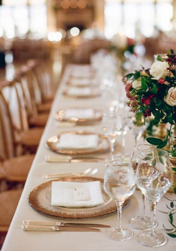 festival rentals, wedding reception table and decor